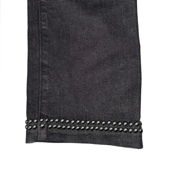 Frame Women’s Le High Straight leg Studded Black Jeans Size 29 - Picture 7 of 7